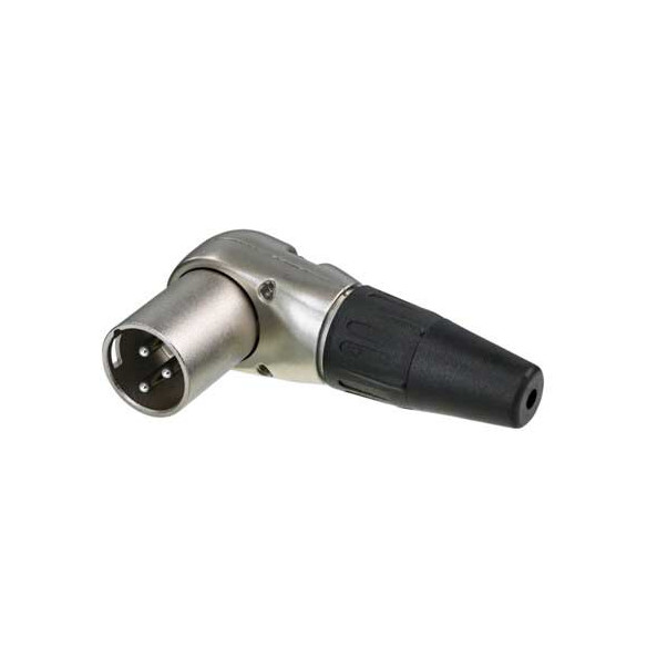 CONECTOR XLR 3P MACHO ACODADO RC3MR-D (B100)