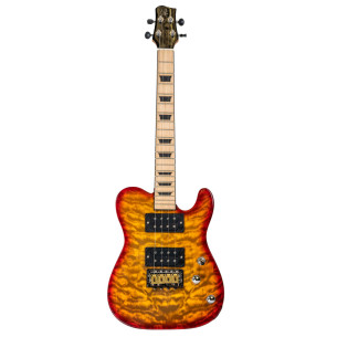 BONES BT-4TA Ukelele Tenor Ámbar Transparente Eléctrico 2