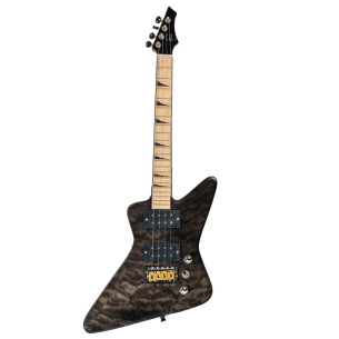 BONES BE-3TB Ukelele Tenor Eléctrico Negro Transparente 2