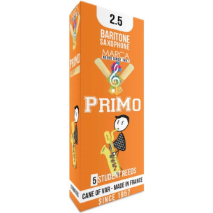 MARCA PRIMO Caja 5 Cañas Saxo Barítono 2½ 2