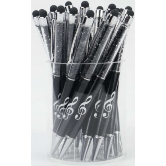 Bolígrafo Clave de Sol Cristal Negro B-2000 Bolígrafo Clave de Sol Cristal Negro B-2000