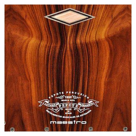 Cajón Flamenco Pepote Maestro con 10 bordones con afinación independiente. Cajón Flamenco Pepote Maestro con 10 bordones con afinación independiente.