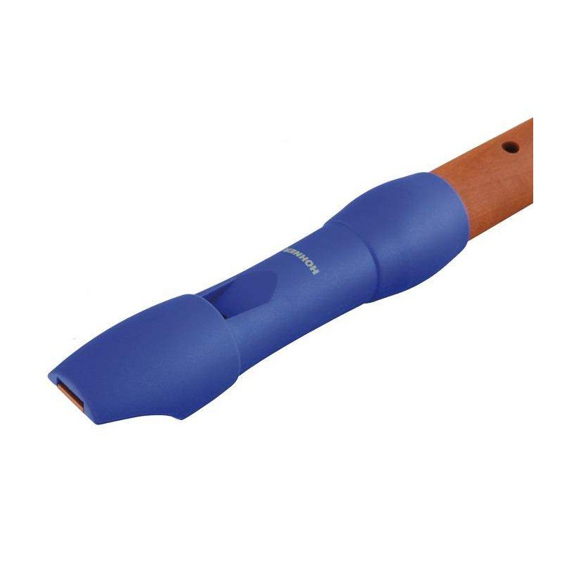Flauta Soprano Hohner ALLEGRA 9585 Azul digitacion alemana 2 piezas mixta boquilla de plastico cuerpo de madera