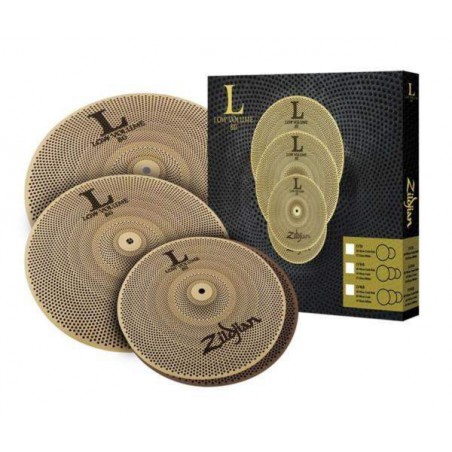 El juego Platos Zildjian Low Volume L80 14/16/18 suena con un 80% menos de volumen que los tradicionales. El juego Platos Zildjian Low Volume L80 14/16/18 suena con un 80% menos de volumen que los tradicionales.