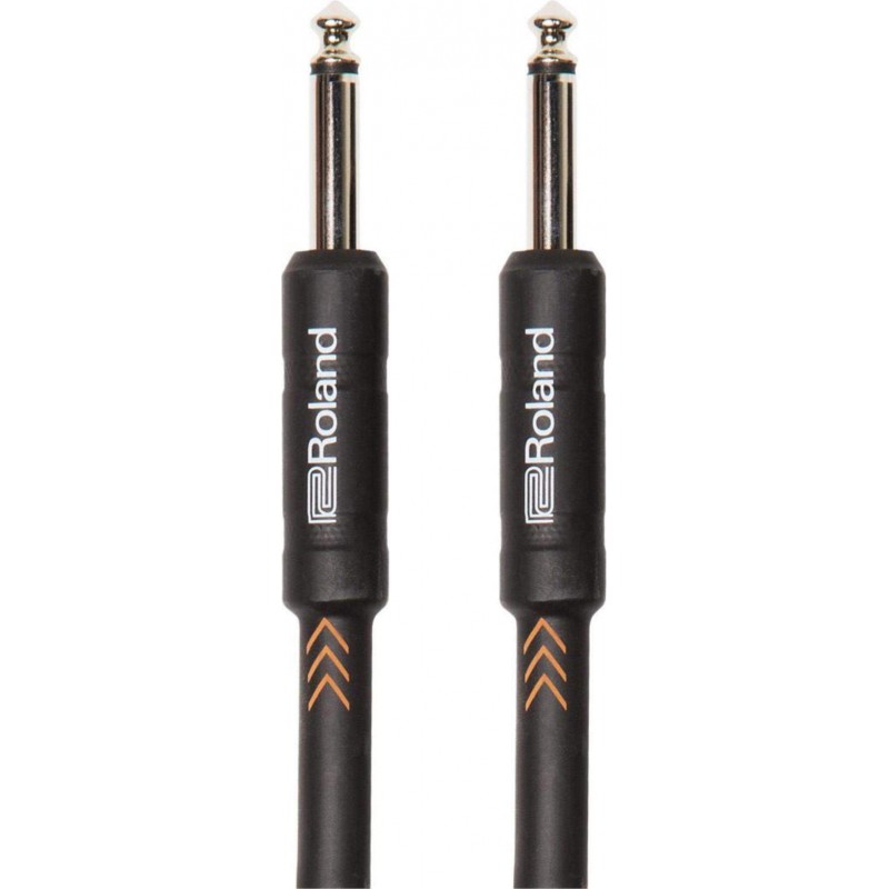 Cable instrumento Roland RIC-B15 Serie Black con Conectores Jack rectos de 4,5 m de longitud y rendimiento profesional.