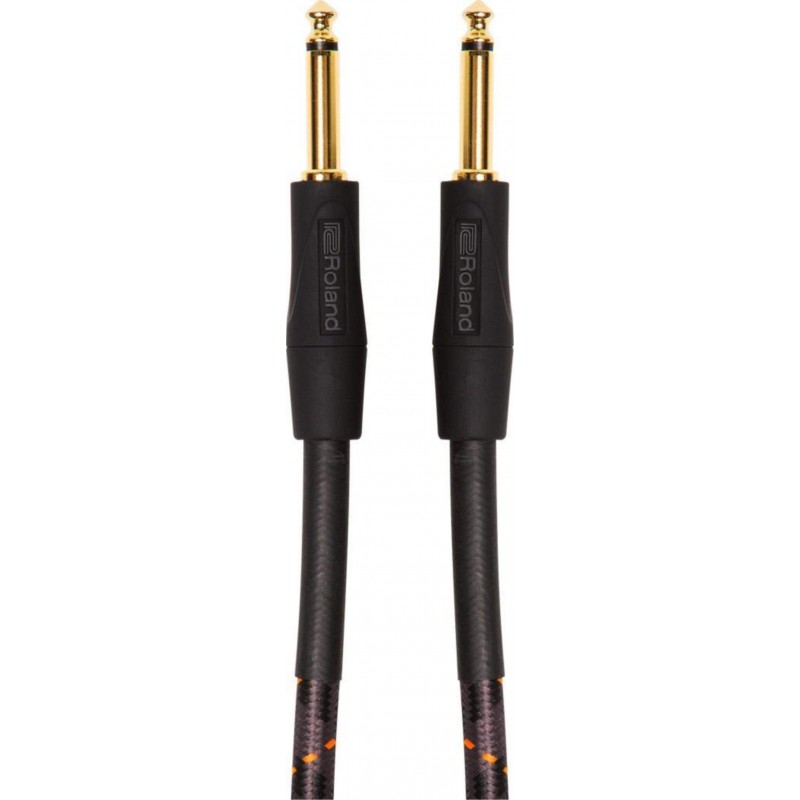 Cable instrumento Roland RIC-G20 Serie Gold con Conectores Jack rectos de 6 m de longitud y rendimiento profesional.