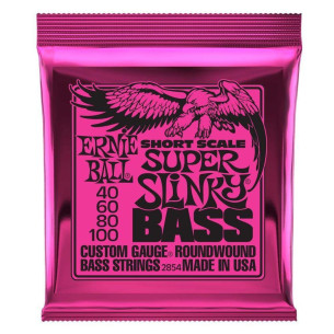 Ernie Ball EB2854 Juego Cuerdas Bajo Eléctrico Escala Corta
