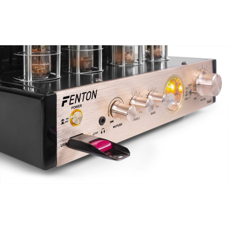 FENTON TA-60 Amplificador Hifi estéreo a valvulas hibrido 2x25 vatios