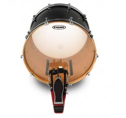 Parche batidor para bombo de 22" Evans G1 Genera BD22G1 de una capa de 10 mil transparente. 2