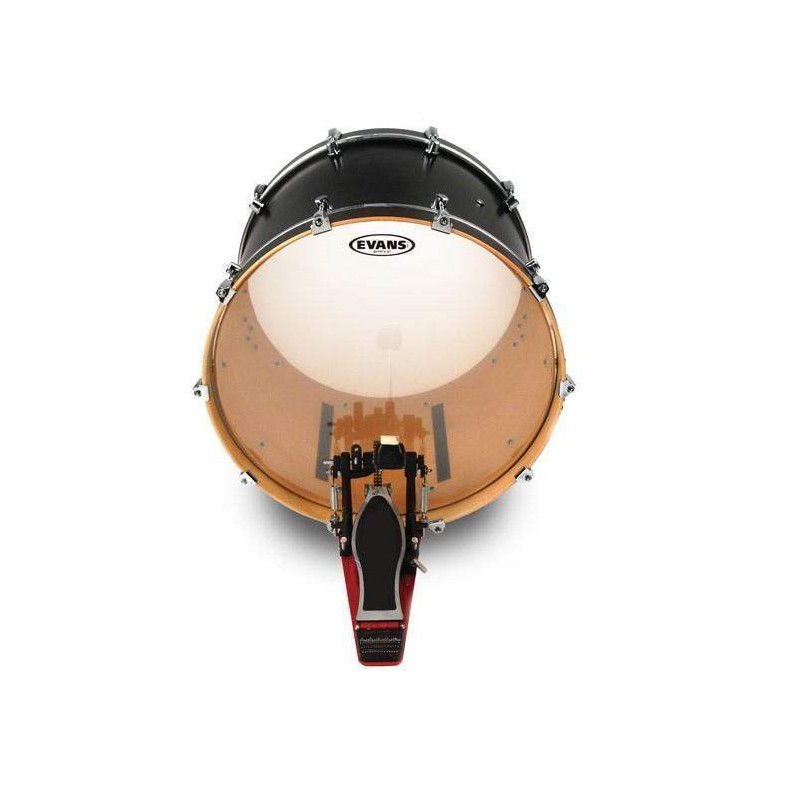 Parche batidor para bombo de 22" Evans G1 Genera BD22G1 de una capa de 10 mil transparente.