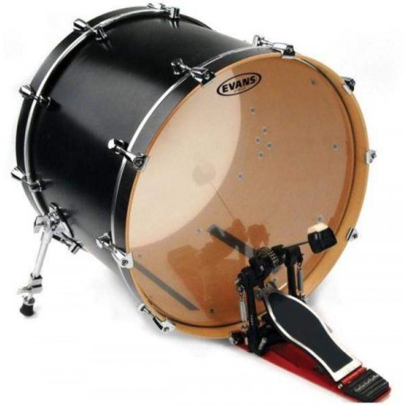 Parche batidor para bombo de 22" Evans G1 Genera BD22G1 de una capa de 10 mil transparente. Parche batidor para bombo de 22" Evans G1 Genera BD22G1 de una capa de 10 mil transparente.