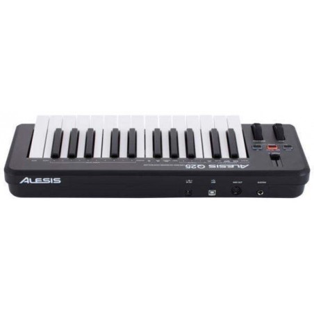 Teclado Controlador ALESIS Q25 USB-Midi, 25 Teclas Sensibles, USB/MIDI y puertos MIDI tradicionales para Mac o PC Teclado Controlador ALESIS Q25 USB-Midi, 25 Teclas Sensibles, USB/MIDI y puertos MIDI tradicionales para Mac o PC
