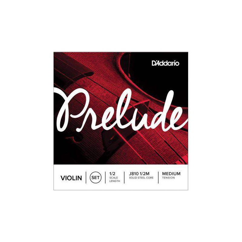 Juego de cuerdas para violín D´Addario PRELUDE J810 1/2 de tensión media.