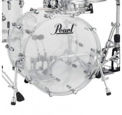 Set de Bateria Rock 22" de 4 piezas Pearl Crystal Beat CRB524FP en acabado Ultra Clear. Herrajes y platos no incluidos. 2