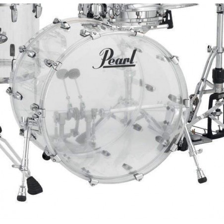 Set de Bateria Rock 22" de 4 piezas Pearl Crystal Beat CRB524FP en acabado Ultra Clear. Herrajes y platos no incluidos.