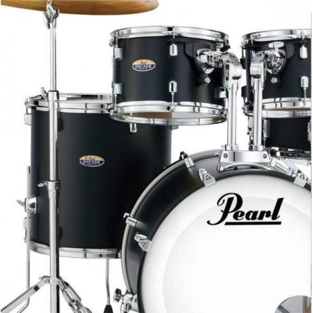 Set de Bateria Standard 22" de 5 piezas Pearl Decade Maple DMP925S en acabado Satin Slate Black con herrajes.