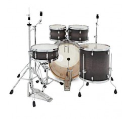 Set de Bateria Standard 22" de 5 piezas Pearl Decade Maple DMP925S en acabado Satin Black Burst con herrajes. 2