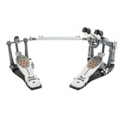 Pedal de Bombo Doble PEARL P-2052C Eliminator Redline, transmisión por cadena