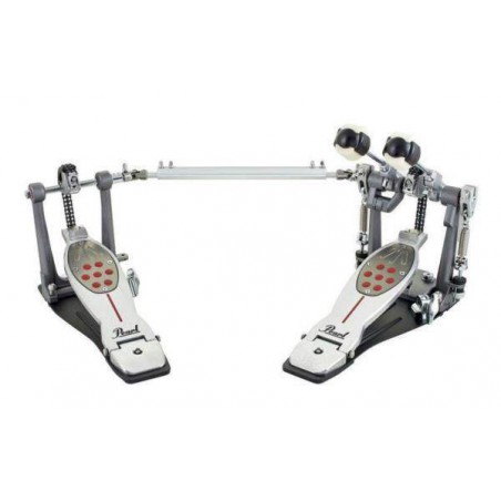 Pedal de Bombo Doble PEARL P-2052C Eliminator Redline, transmisión por cadena
