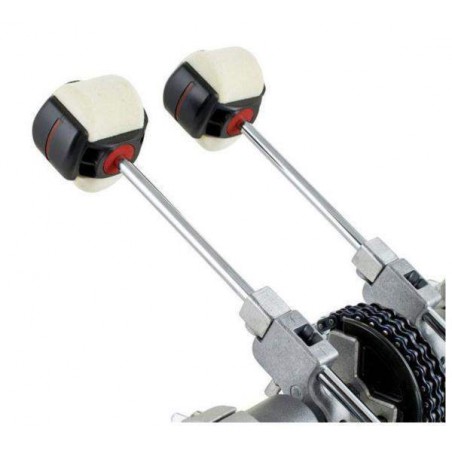 Pedal de Bombo Doble PEARL P-2052C Eliminator Redline, transmisión por cadena