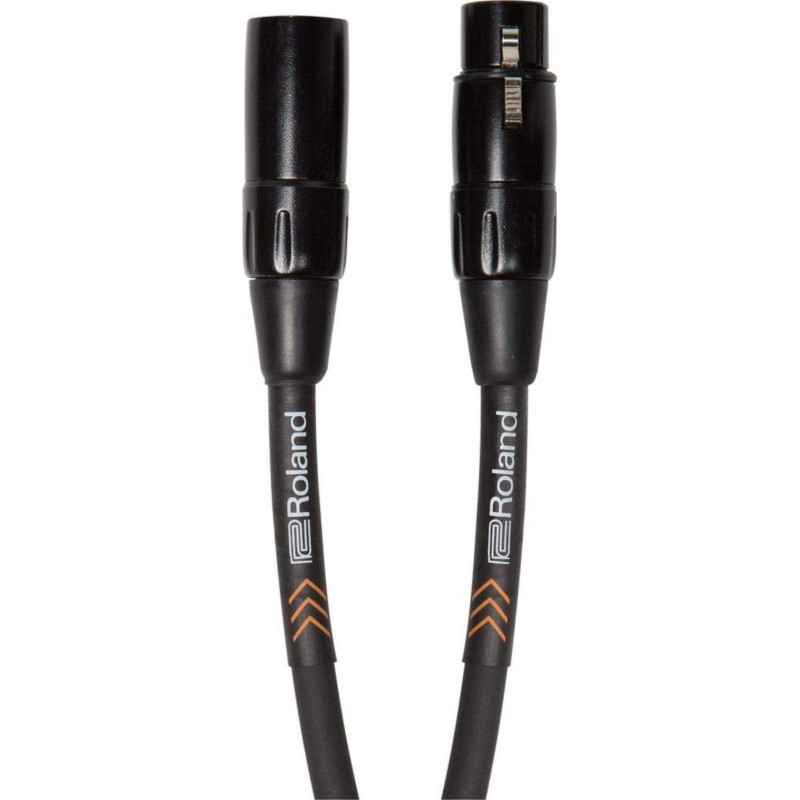 Cable de micrófono Roland XLR hembra a XLR macho Serie Black 4,5 metros de longitud