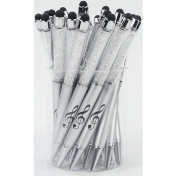 Bolígrafo Clave de Sol Cristal Plata B-2002 Bolígrafo Clave de Sol Cristal Plata B-2002
