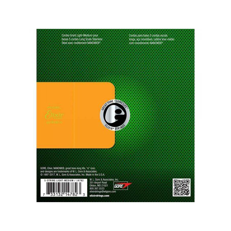 Compra Juego Nanoweb Stainless Steel 5 Cuerdas 45-135 14782 online | MusicSales