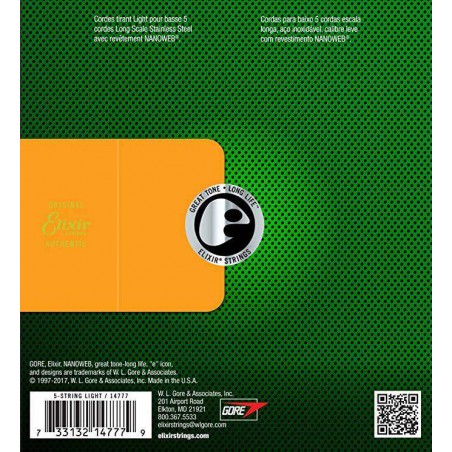 Compra Juego Nanoweb Stainless Steel 5 Cuerdas 45-130 14777 online | MusicSales