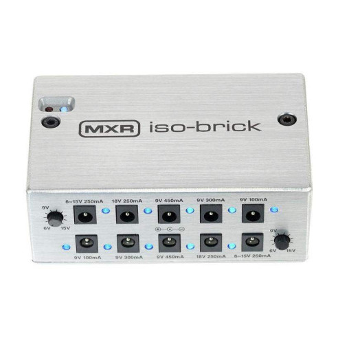 Fuente de alimentación para varios pedales de efecto de mano de MXR ISO-Brick M238