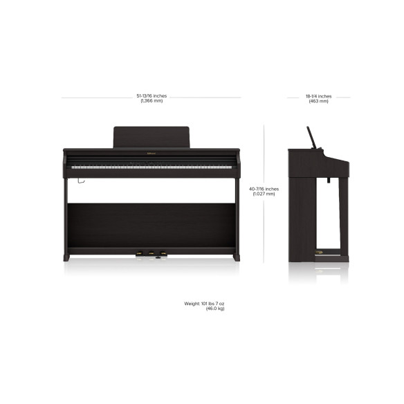 Roland RP701-CB Piano Digital Doméstico Roland RP701-CB Piano Digital Doméstico