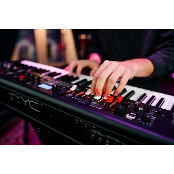 Yamaha YC61Teclado Sintetizador escenario con tiradores Yamaha YC61Teclado Sintetizador escenario con tiradores