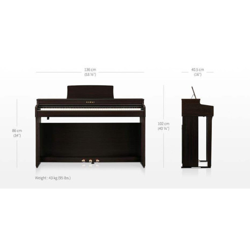 Kawai CN-201 R Piano Digital 88 teclas Palisandro
