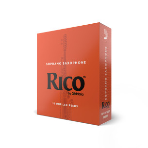 comprar Cañas Saxo soprano D'Addario Rico dureza 2.0, caja de 10 unidades.