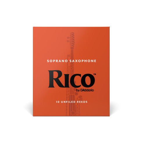 comprar Cañas Saxo soprano D'Addario Rico dureza 3.0, caja de 10 unidades.