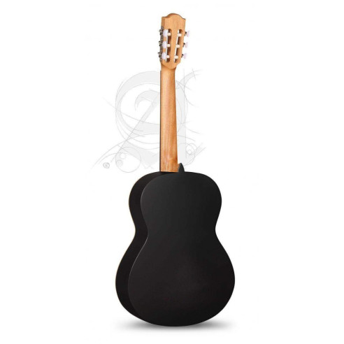 Alhambra 1C BLACK SATIN Guitarra Clásica negra con funda