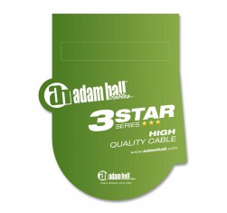 Cable de Instrumento Adam Hall de Jack 6,3 mm mono a Jack 6,3 mm mono acodado 9m de distancia, calidad 3 estrellas. 2