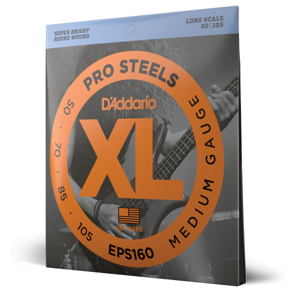 D' Addario EPBB170 EPS160 PRO STEELS Juego Cuerdas Bajo Eléctrico 50-105 D' Addario EPBB170 EPS160 PRO STEELS Juego Cuerdas Bajo Eléctrico 50-105