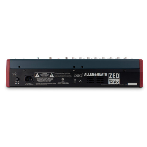 ALLEN-HEATH ZED60-14FX Mezclador 14 canales con USB y efectos