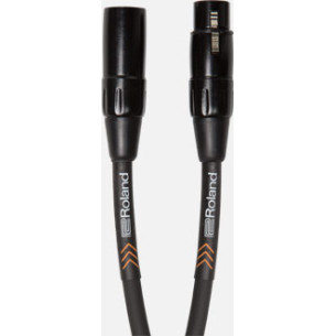 Cable de micrófono Roland XLR hembra a XLR macho Serie Black 4,5 metros de longitud