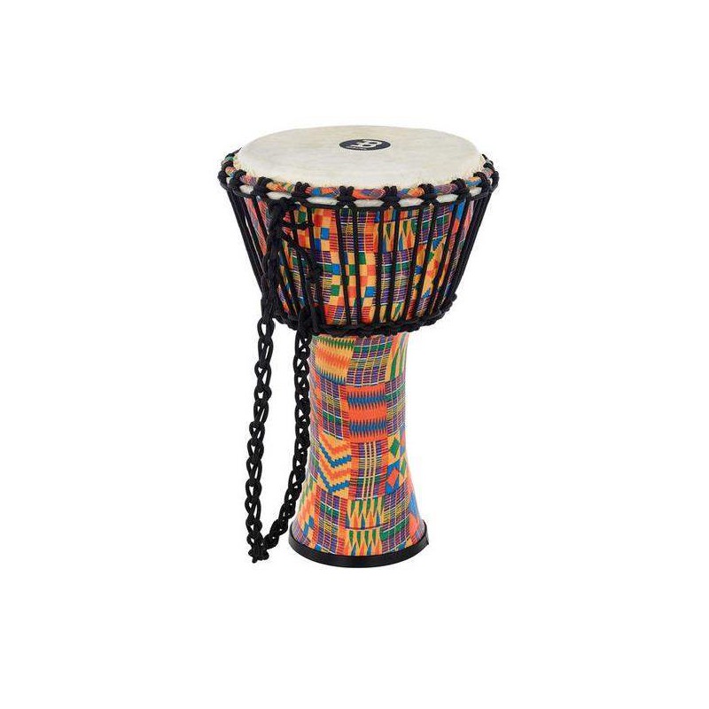 Djembé Meinl PADJ2-M-F Kenyan Quilt de 10'' Travel Series realizado en plástico muy ligero.