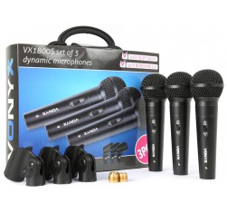 VX1800S Set de 3 Micrófonos Dinámicos
                                