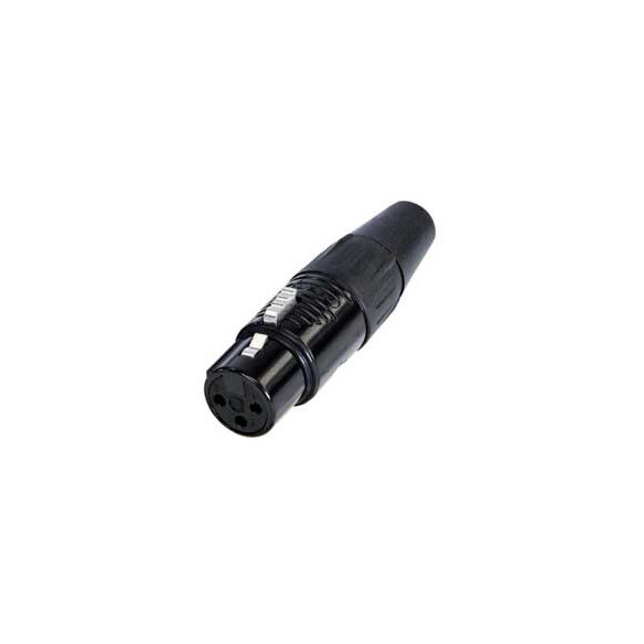 CONECTOR XLR 3P HEMBRA RC3F-B CONECTOR XLR 3P HEMBRA RC3F-B