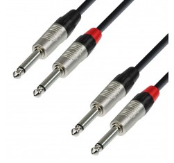 Cable 2x Jack mono - 2x Jack mono...