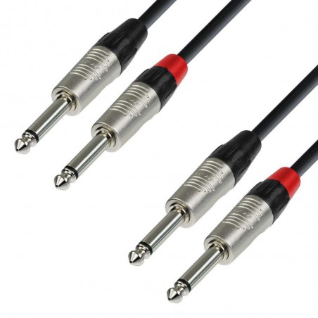 Compra K4TPP0090 Cable 2x Jack mono - 2x Jack mono 0,90m online | MusicSales Compra K4TPP0090 Cable 2x Jack mono - 2x Jack mono 0,90m online | MusicSales
