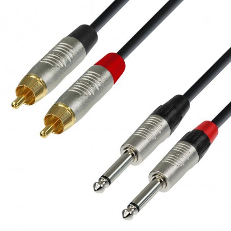 Compra Cable 2x RCA - 2x Jack mono 3m K4TPC0300 online | MusicSales