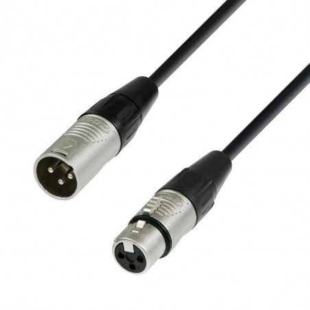 Cable Adam Hall K4DMF0500 DMX de XLR macho a XLR hembra 10 metros de  longitud, Calidad 4 estrellas (conectores REAN). Cable Adam Hall K4DMF0500 DMX de XLR macho a XLR hembra 10 metros de  longitud, Calidad 4 estrellas (conectores REAN).