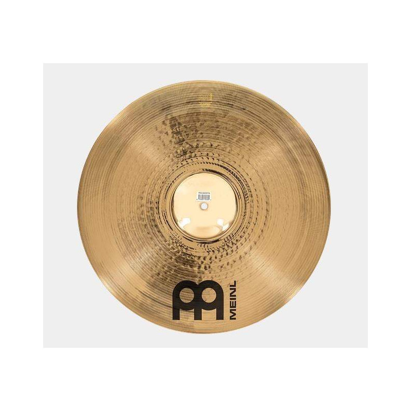 Plato Medium Thin Ride de 20" Meinl Pure Alloy Custom, abarca un amplio rango dinámico y un espectro tonal completo.