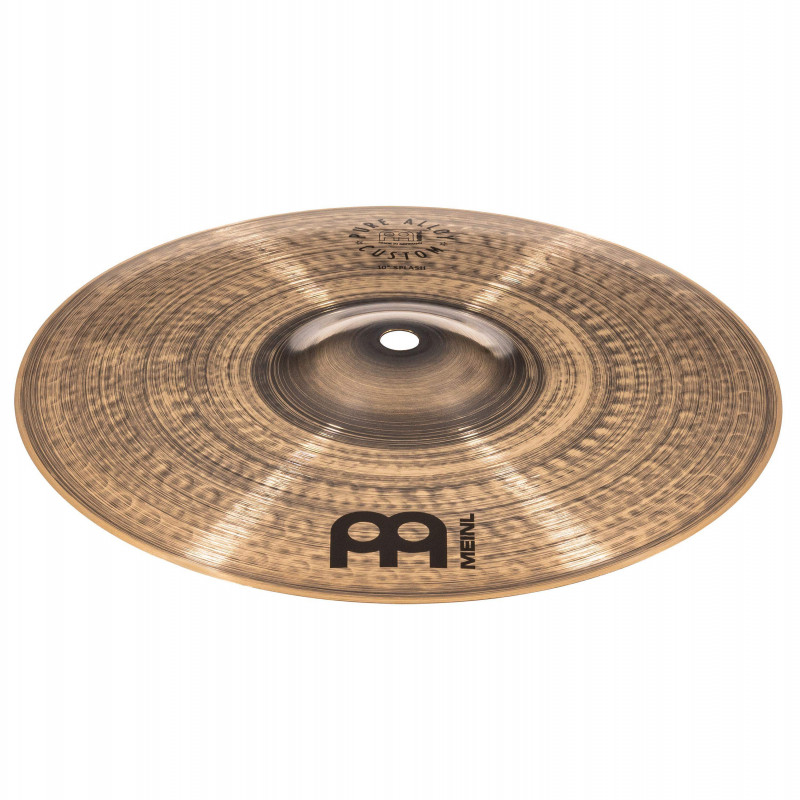 Plato Splash de 10" Meinl Pure Alloy Custom PAC10S, un plato con un ataque nítido y un tono cálido.