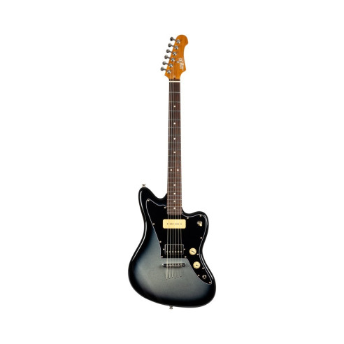 Jet JJ350 Baritone Moonburst Silver Burst Guitarra Eléctrica