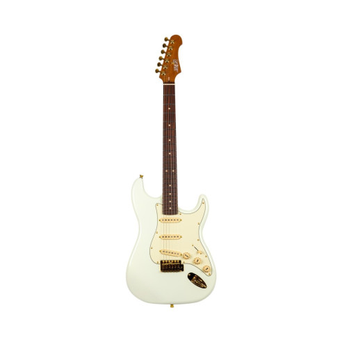 Jet JS380-OWG White, Gold Hardware Guitarra Eléctrica